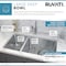 Ruvati 32" Undermount Kitchen Sink 30/70 Double Bowl 16 Gauge SS RVM5307 - alternate 9